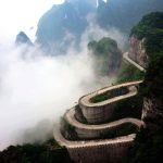 Road to Tianmen mountain Zhangjiajie